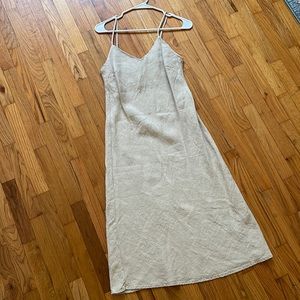 MATE linen slip dress